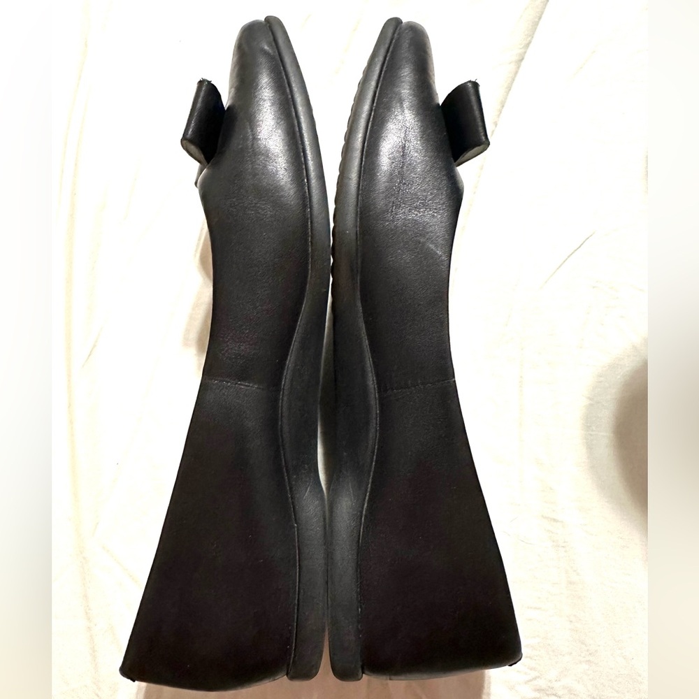 Cole Haan Women Zerogrand Leather Bow Skimmer Flats